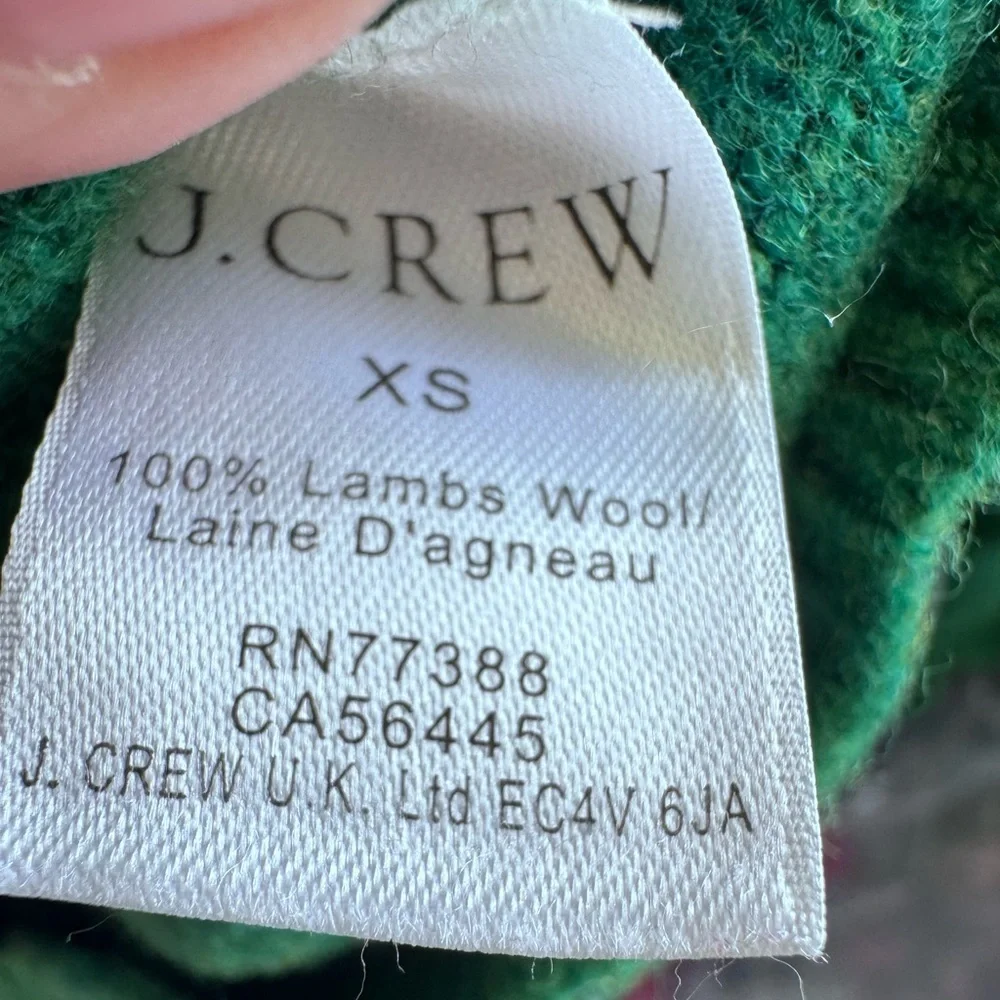 J. Crew Women's Green Crewneck Sweater